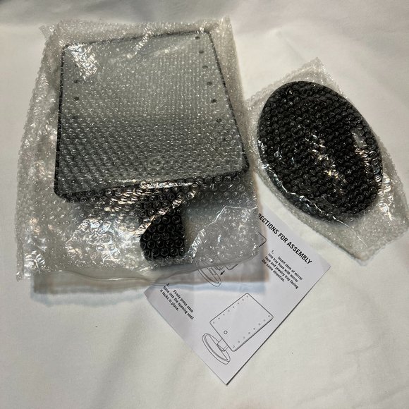 Black LED Mirror with Stand and Dimmer - Picture 2 of 7